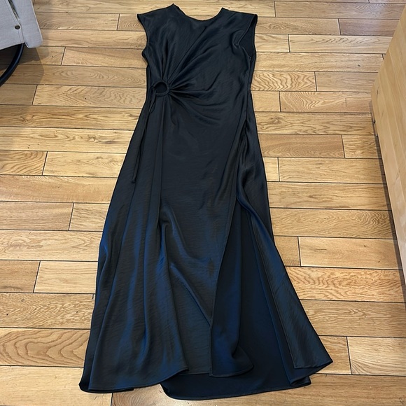 House of Harlow Black Maxi Satin Dress - Picture 1 of 4